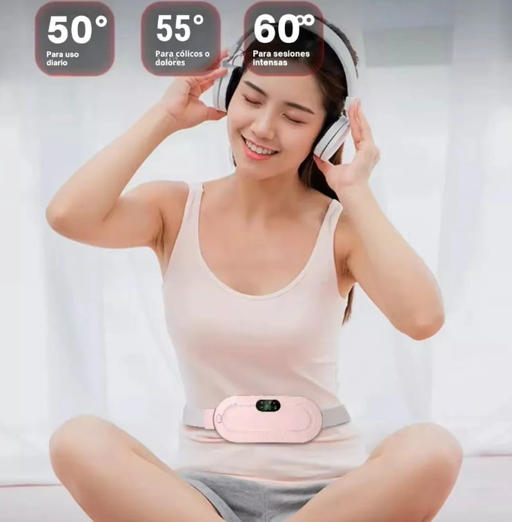 MASAJEADOR MENSTRUALES GUATERO ALIVIO COLICOS CALENTADOR USB ROSA - 9