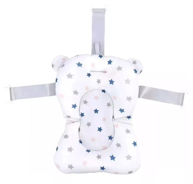 COJIN MALLA HAMACA D BAÑO PARA BAÑERA TINA BEBE TIPO ASIENTO ESTRELLA - 1