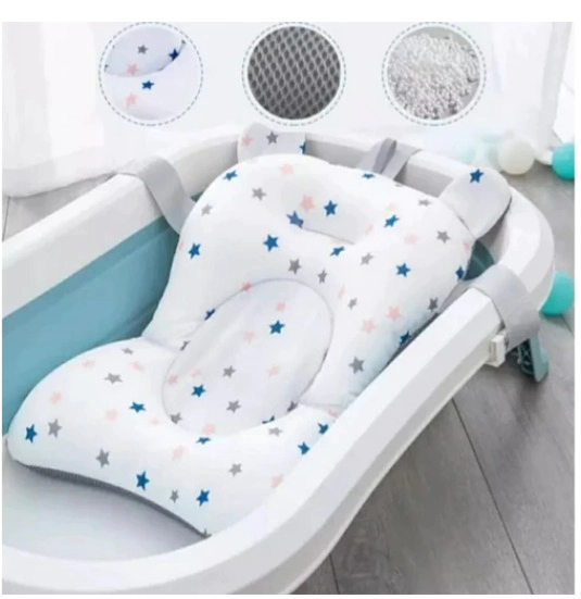 COJIN MALLA HAMACA D BAÑO PARA BAÑERA TINA BEBE TIPO ASIENTO ESTRELLA - 3