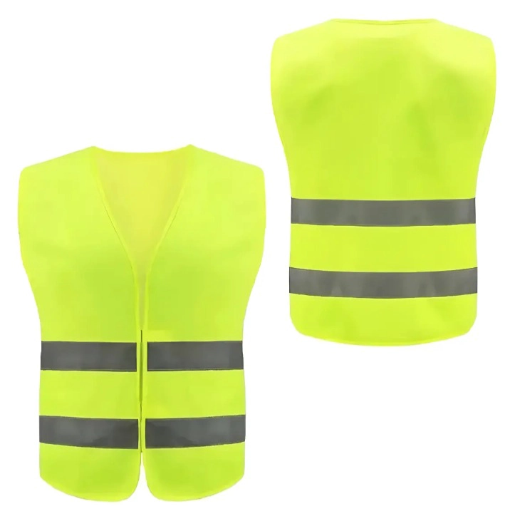 CHALECO REFLETANTE SEGURIDAD AMARILLO REGLAMENTARIO - 1