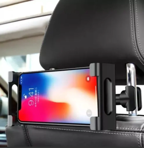 SOPORTE PARA AUTO REPOSACABEZAS TABLET TELE FONO 4-12 AJUSTABLE - 1