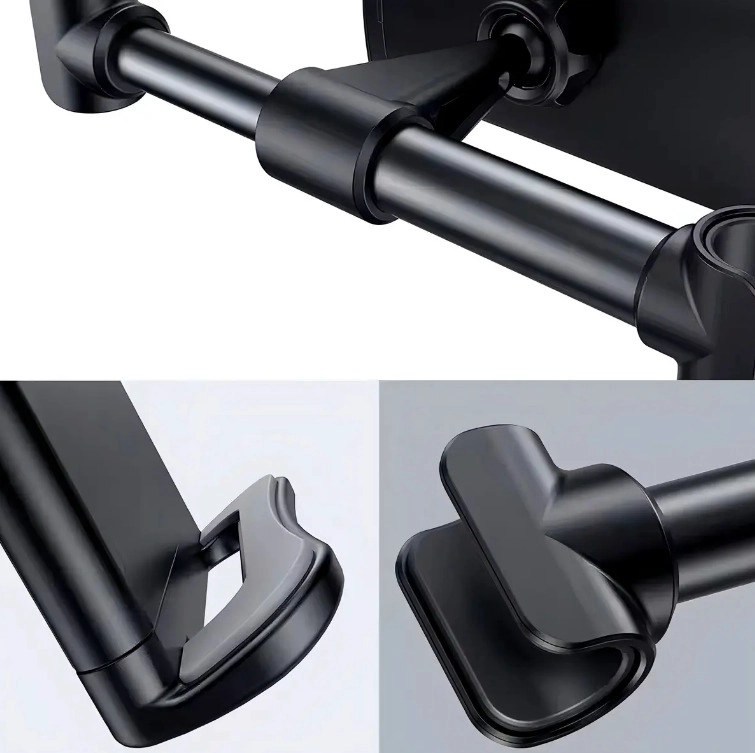 SOPORTE PARA AUTO REPOSACABEZAS TABLET TELE FONO 4-12 AJUSTABLE - 4