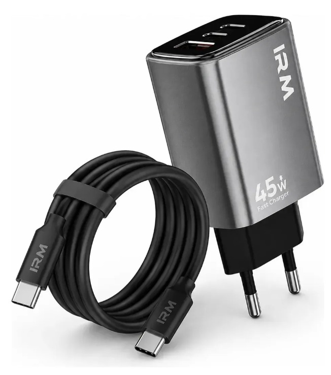 CARGADOR 45W 3 PUERTOS PD COMPATIBLE CON SAMSUNG XIAOMI - 4