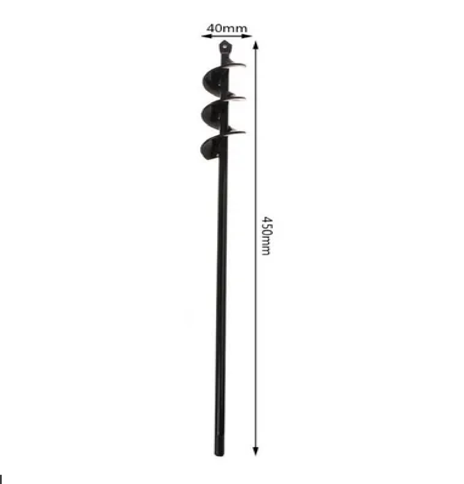 BROCA 4X45 ESPIRAL ACERO/CARBONO JARDINERIA/MACETA CM - 1