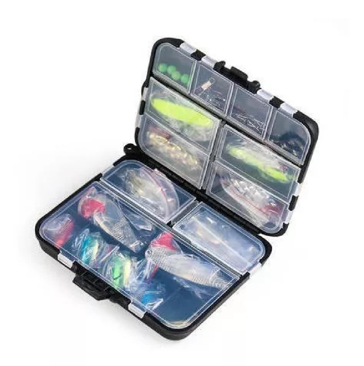 KIT SEÑUELOS JUEGO PESCA ACCESORIOS 36 PIEZAS - 3