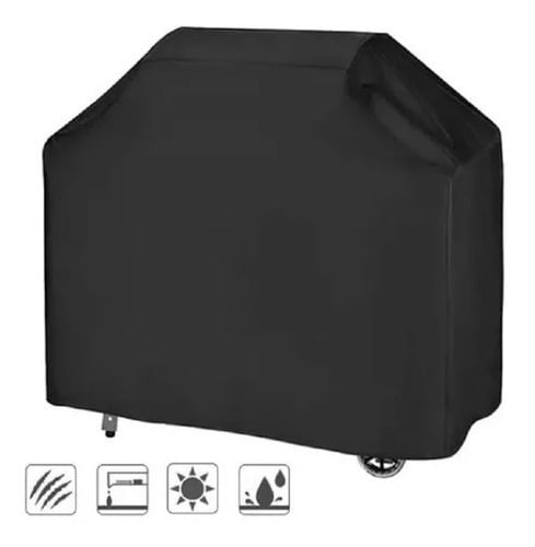 CUBIERTA PARRILLA ASADOR PROTECTOR, FUNDA BARBACOA EXTERNO | Negro - 2