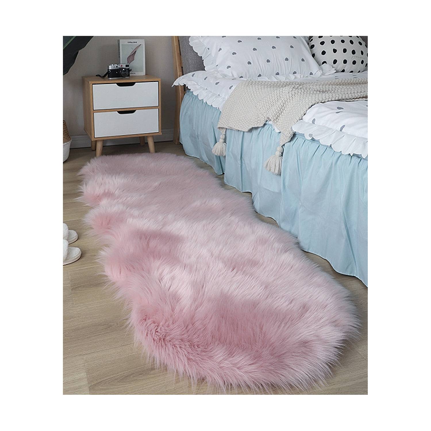 ALFOMBRA ANGELES DEL HOGAR FELPA SHAGGY PELO LARGO 60 X 140 CM - 1