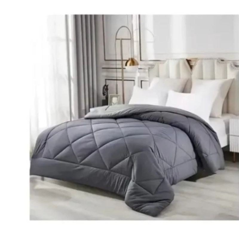 COBERTOR ANGELES DEL HOGAR KING BLANCO LISO PLUMON NORDICO - 1