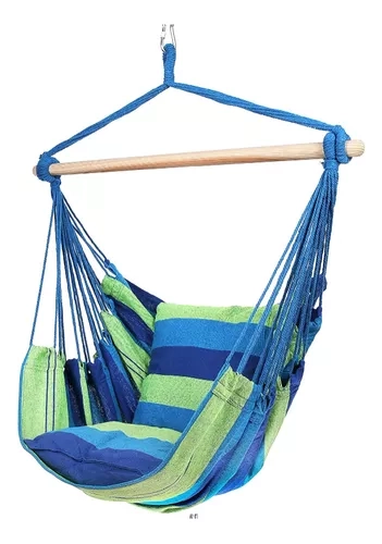 SILLA HAMACA COLGANTE COLUMPIO PARA JARDIN - 2