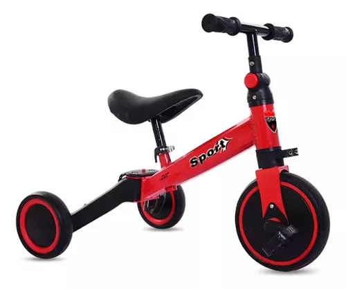 BICICLETA DE EQUILIBRIO ANGELES DEL HOGAR Y TRICICLO 3 EN 1 PLEGABLE - 1