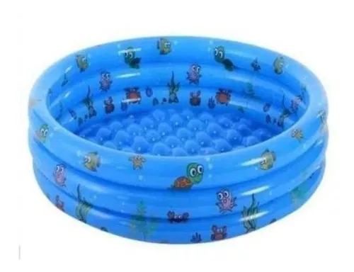 PISCINA INFLABLE ANGELES DEL HOGAR PARA NIÑOS 3 ANILLOS 120 CM - 2