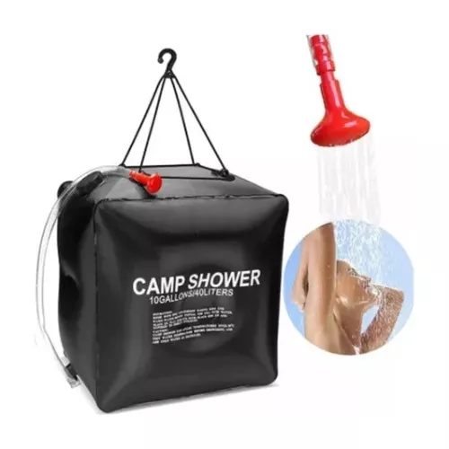 MOCHILERA DUCHA PORTATIL PARA VIAJES CAMPING 40L - 1