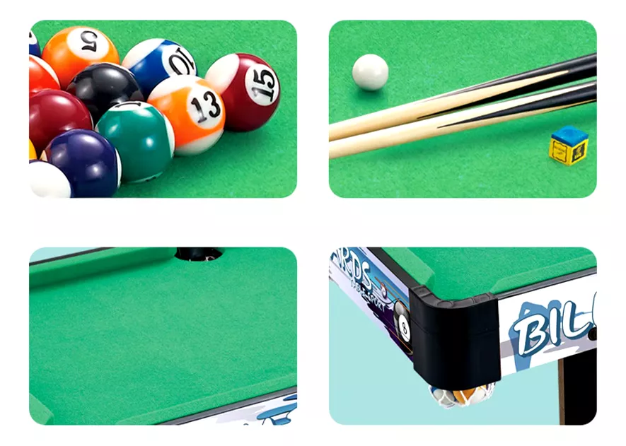 MESA DE BILLAR PARA NIÑOS MESA POOL PARA JUEGOS 62CM - 3