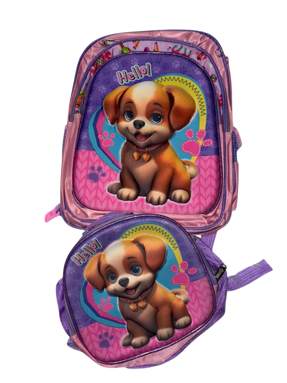 MOCHILA CON LONCHERA ESCOLAR INFANTIL 3D - 1