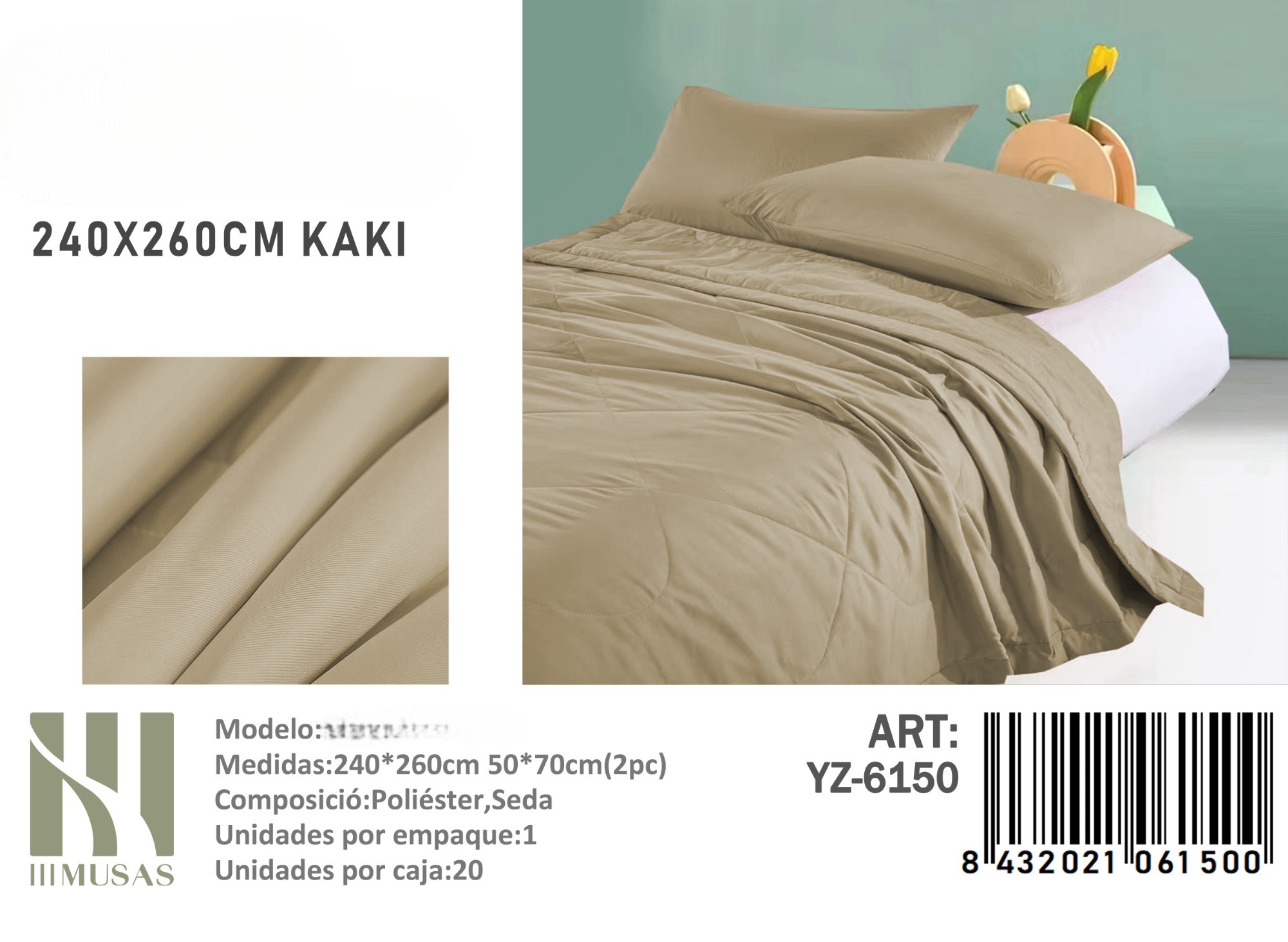 PLUMON UNICOLOR KING MEDIDAS 240X260CM - 1