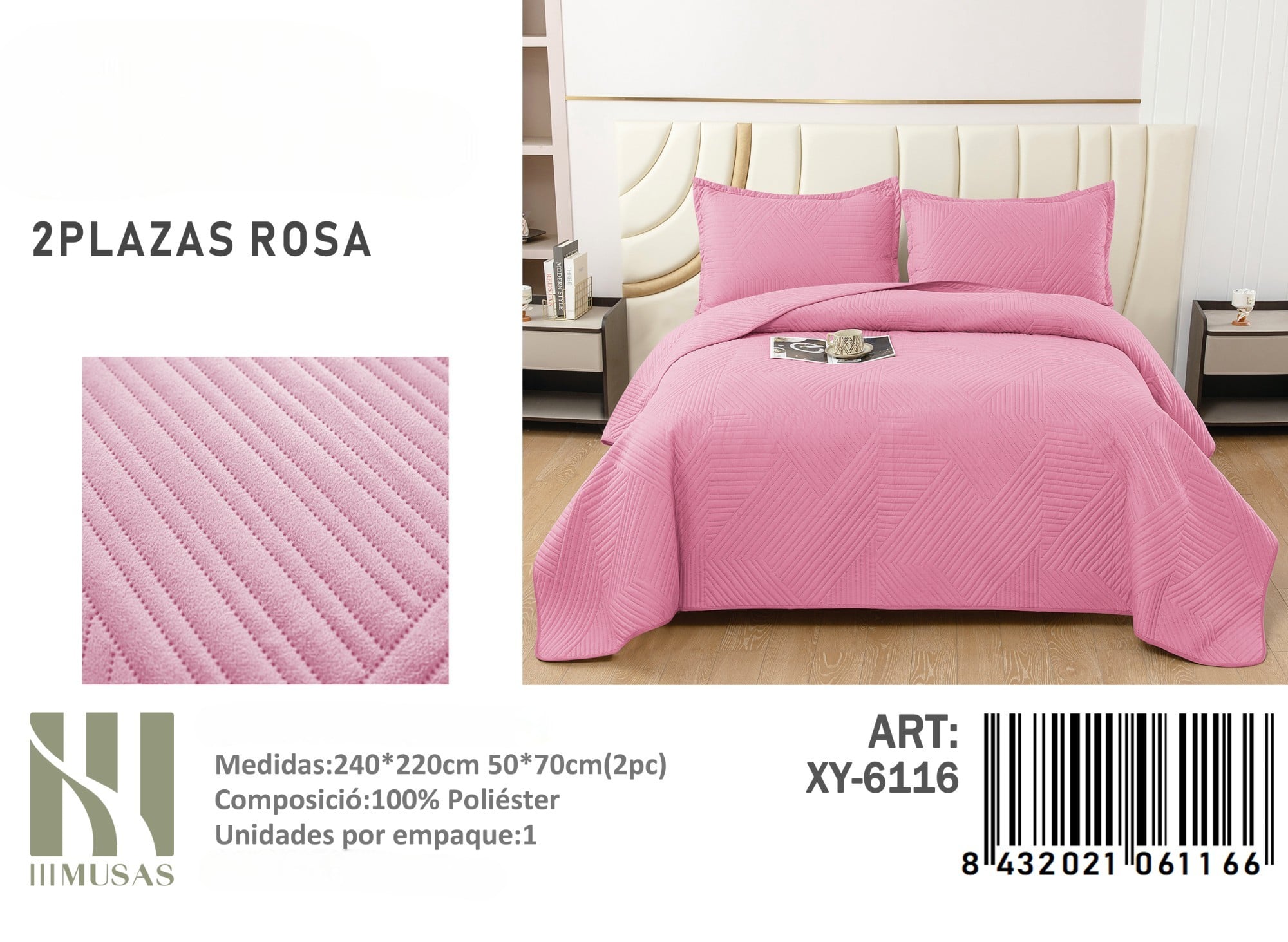 COBERTOR DE VERANO IMUSSA 2P 230X250CM - 1