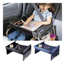 MESA DE VIAJE NIÑOS AUTO BANDEJA IMPERMEABLE AJUSTABLE - 2