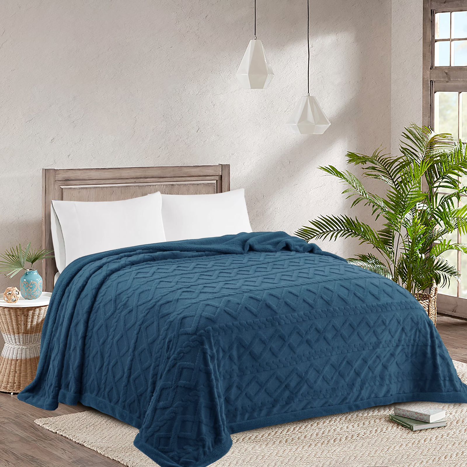 FRAZADA SHERPA CON CHIPORRO KING 230X250CM - 1