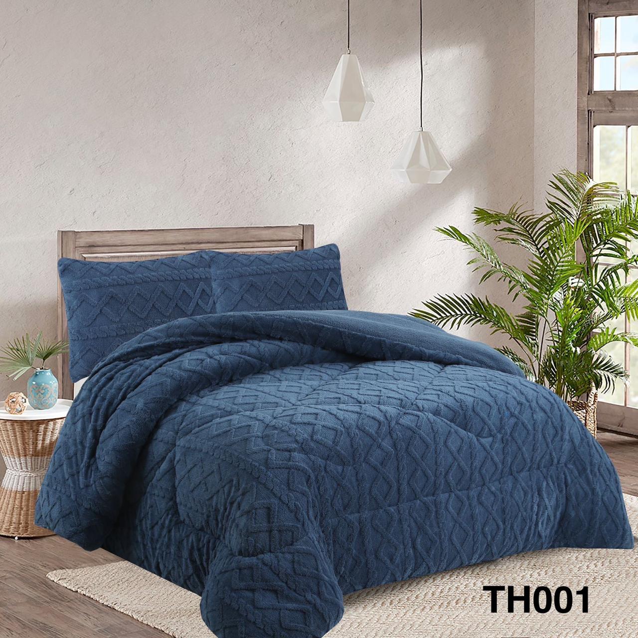 PLUMON DE INVIERNO TEXTURIZADO 2 PLAZAS 220X240CM - 1