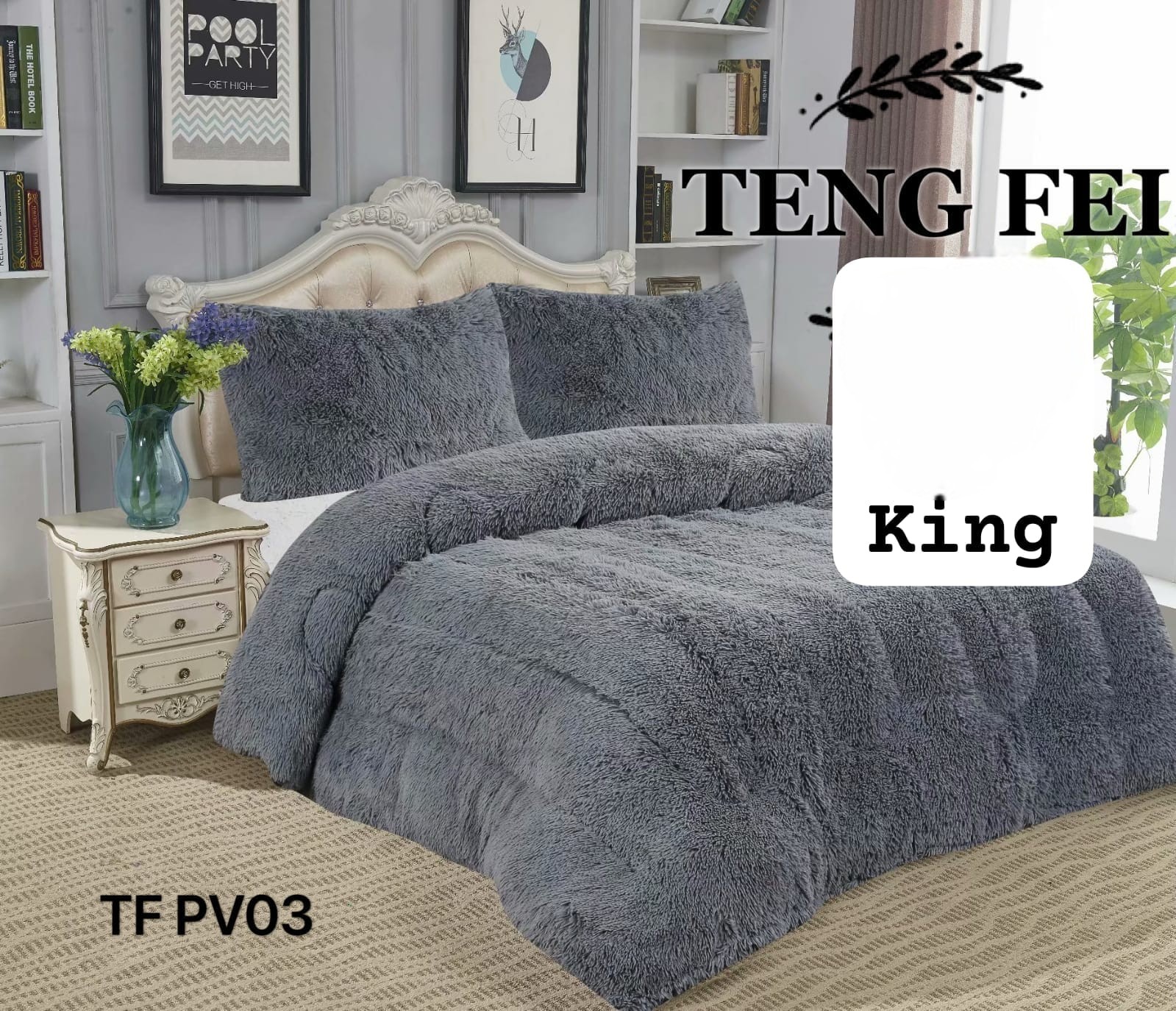 COBERTOR PELUDO DE INVIERNO CON CHIPORRO KING - 1