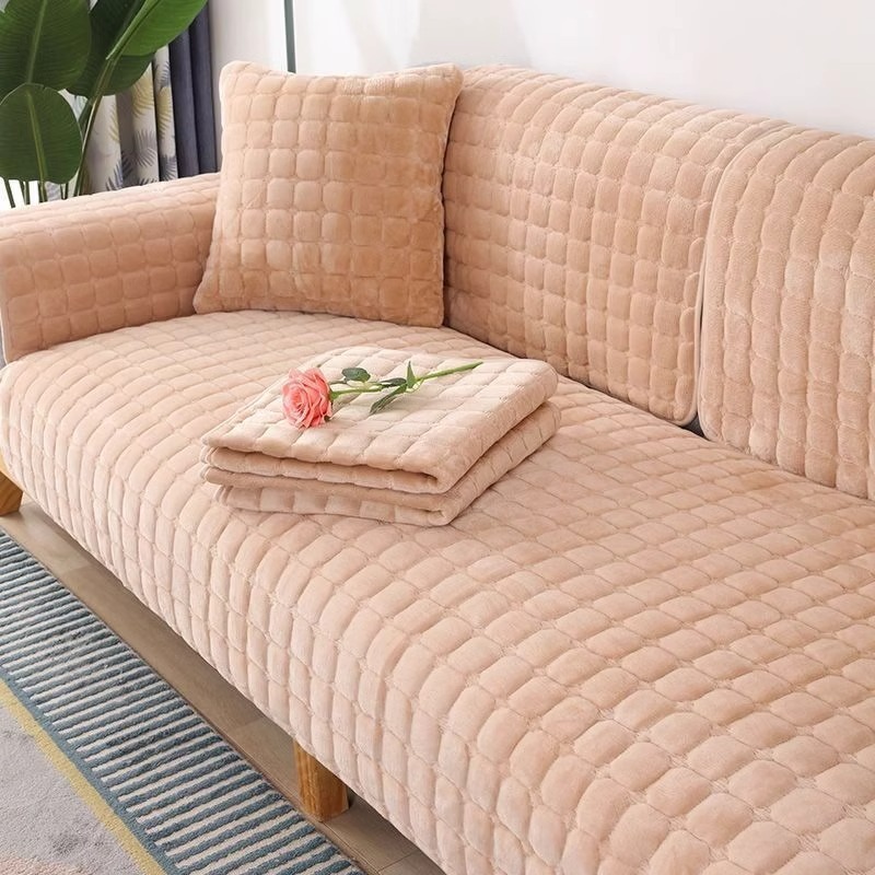 MANTA PARA SOFA DISEÑO DE CUADROS 3+1+1 - 1