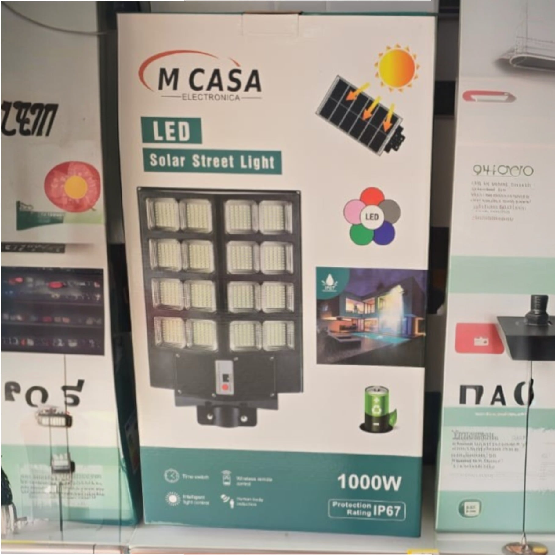 FAROLA SOLAR CON 1000W - 1