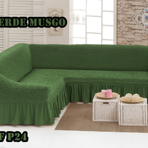 CUBRESILLONES CUBRE SOFA TIPO L TURCO - 1