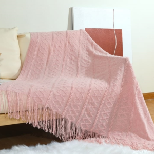 MANTAS PARA SOFA CON FLECOS 127X127CM - 1