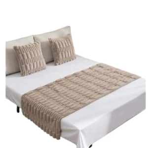 SET PIECERA PREMIUM + 2 FUNDAS COJIN TIPO PIEL SUAVE - 1