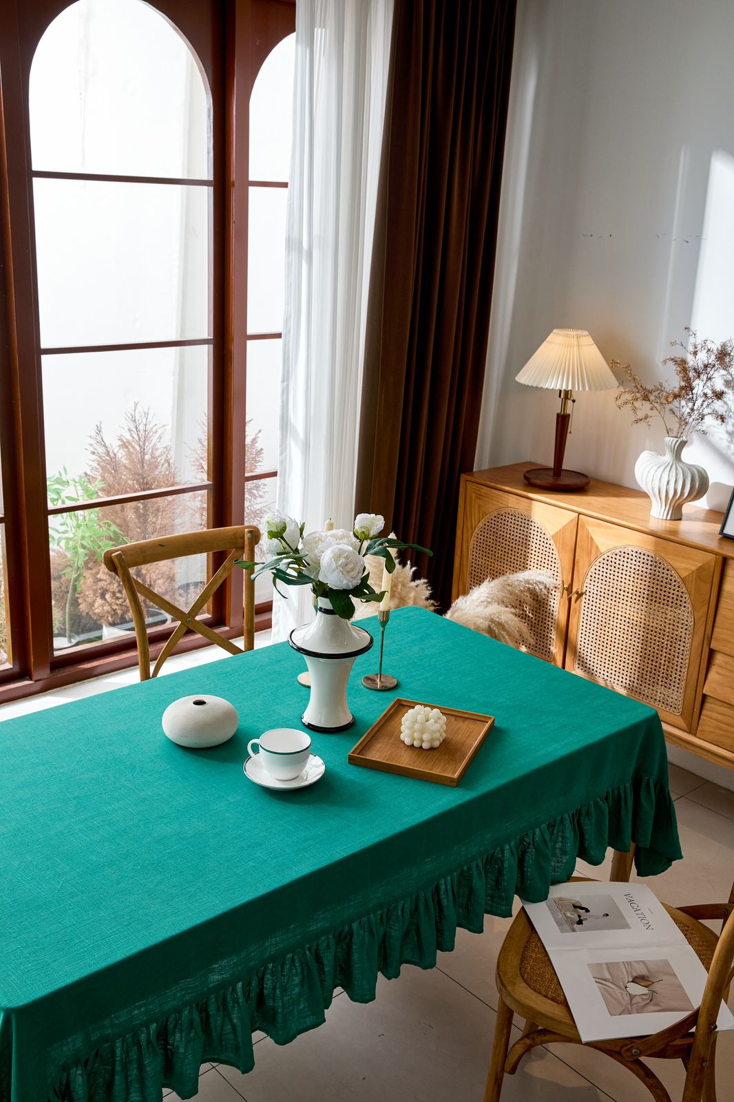 MANTEL DE LINO:140X220CM - 2