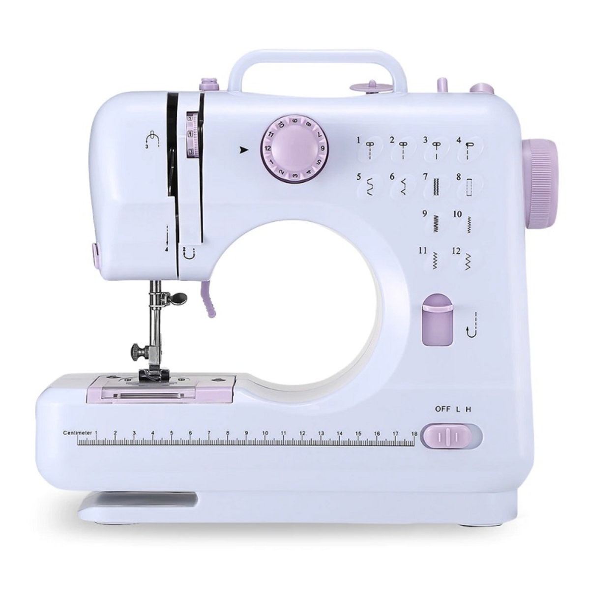 MÁQUINA DE COSER ELÉCTRICA PEQUEÑA CON PEDAL 12 PUNTADAS - 2