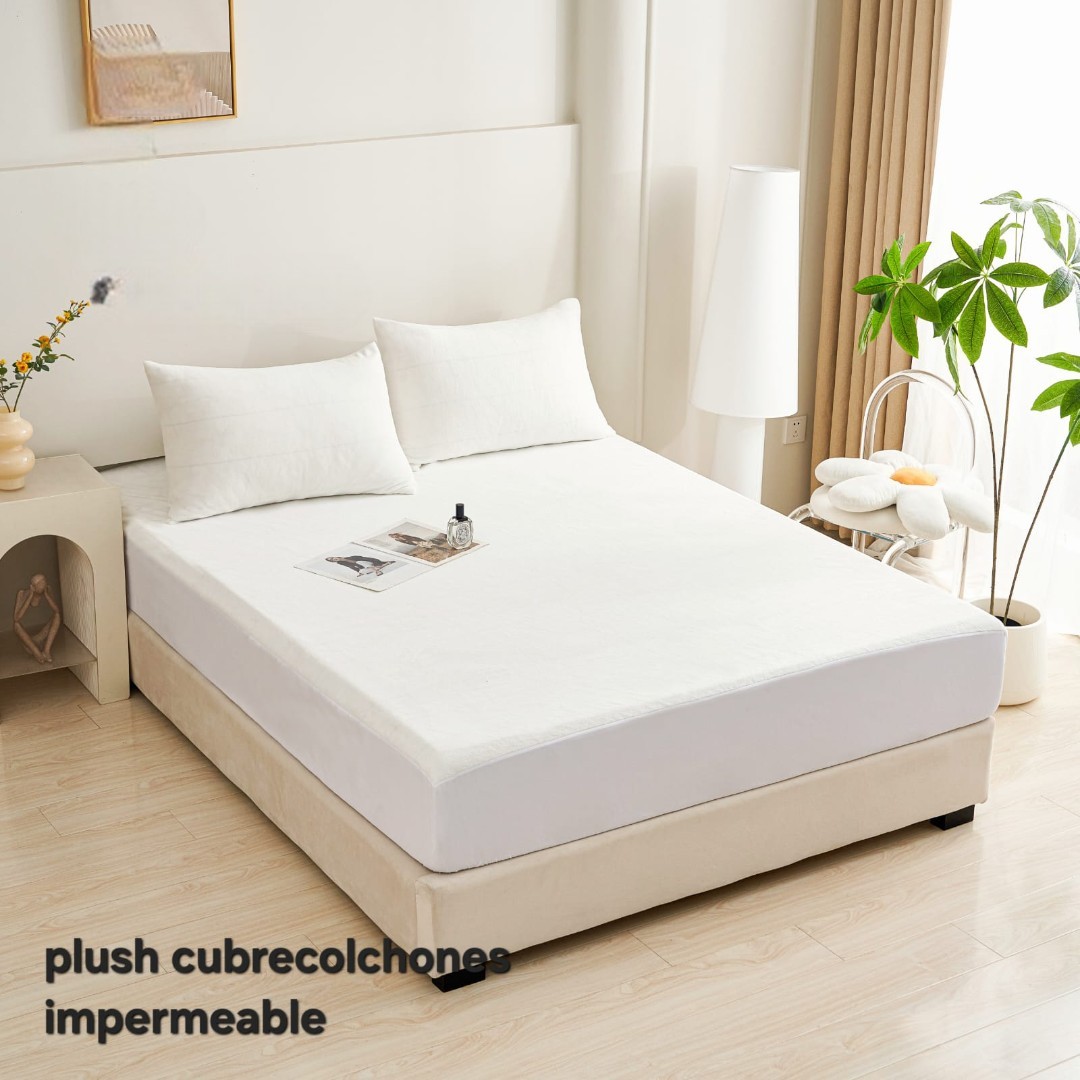 CUBRECOLCHON PLUSH IMPERMEABLE SUPER KING - 1