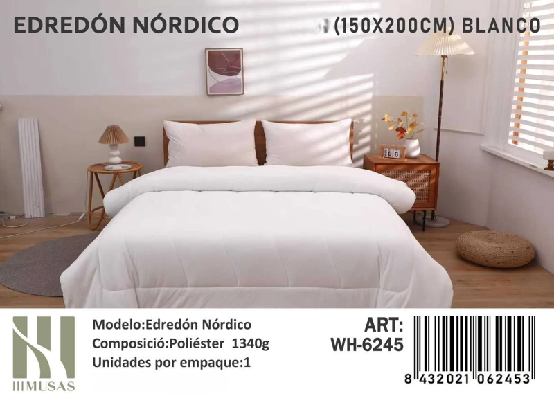 PLUMON NORDICO DE SEDA 1 PLAZA 150X200CM - 1