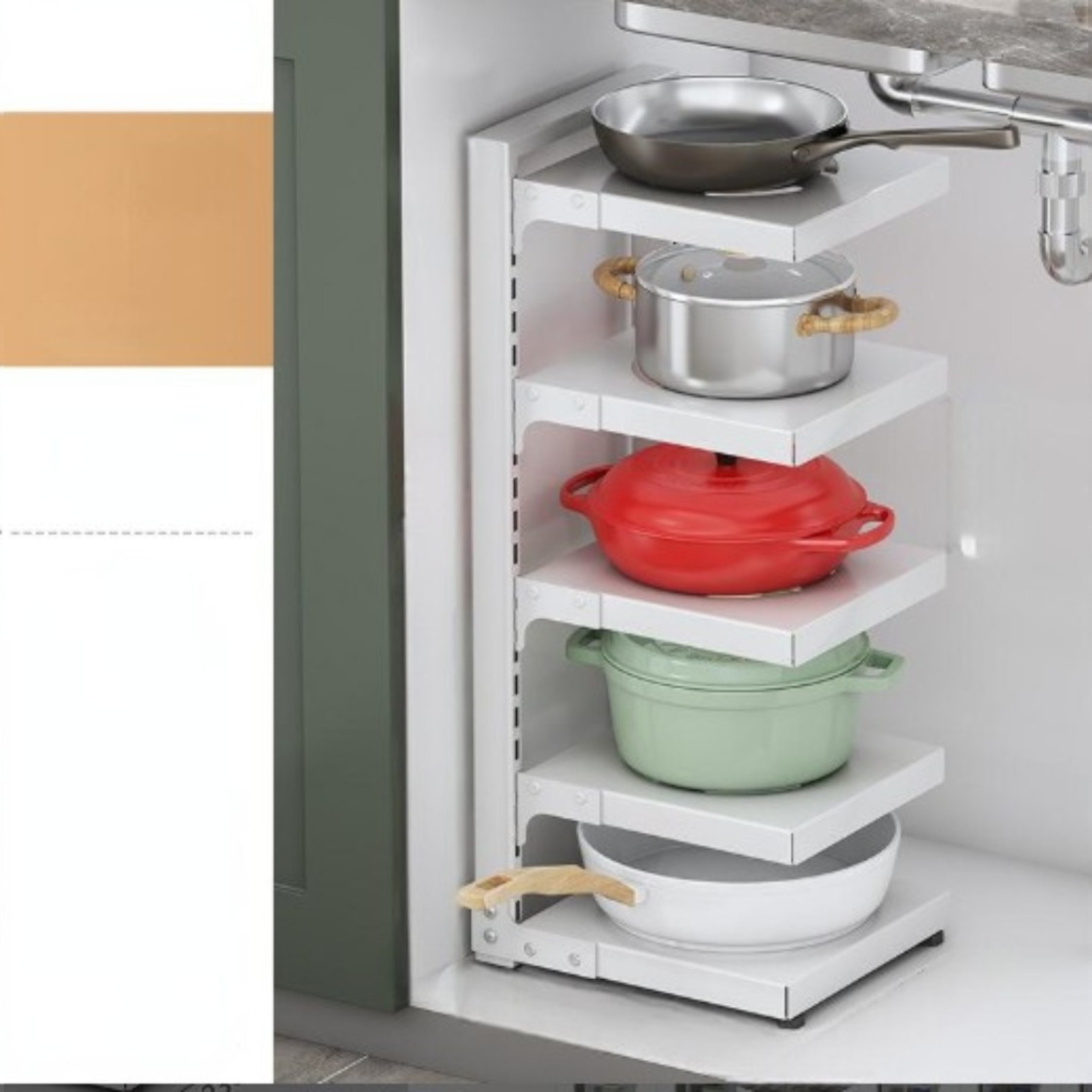ESTANTE DE ALMACENAJE PARA COCINA DE VARIOS PISOS - 1