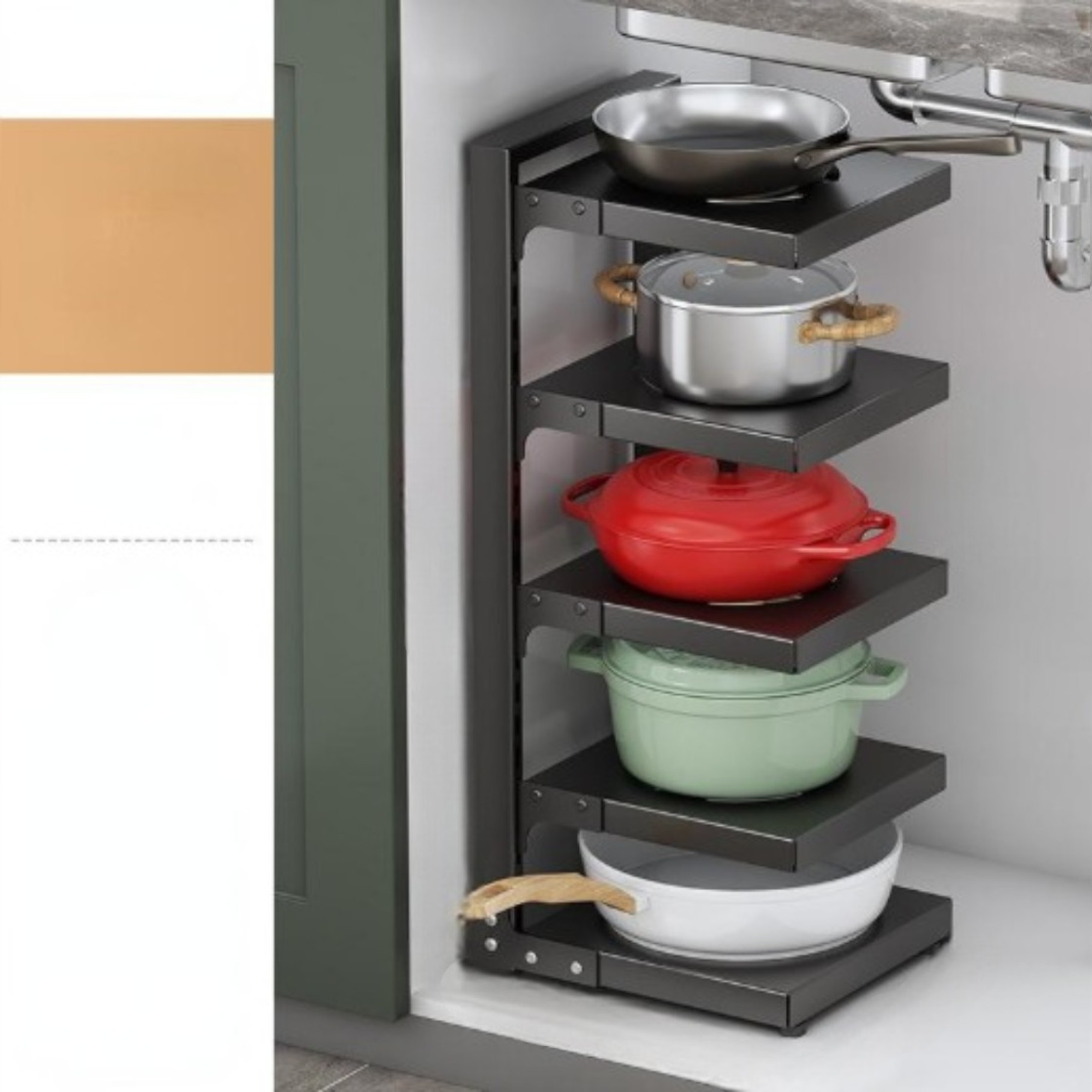 ESTANTE DE ALMACENAJE PARA COCINA DE VARIOS PISOS - 1