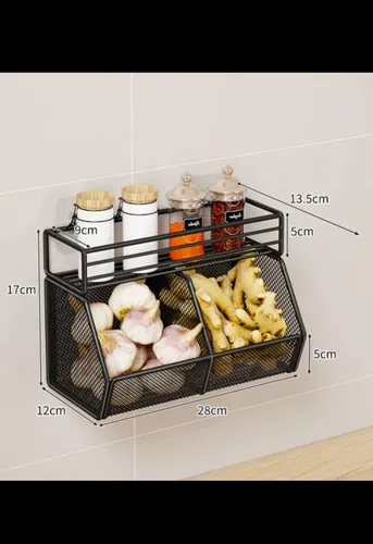 ORGANIZADOR PRACTICO DE COCINA 2 REJILLAS - 1