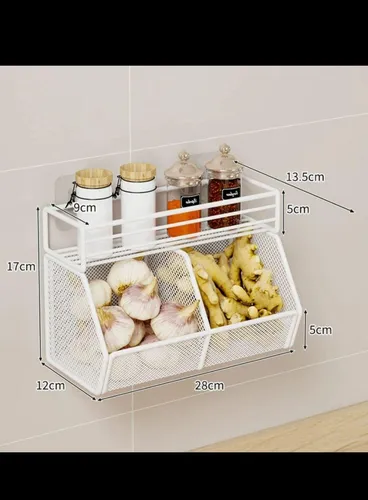 ORGANIZADOR PRACTICO DE COCINA 2 REJILLAS - 1