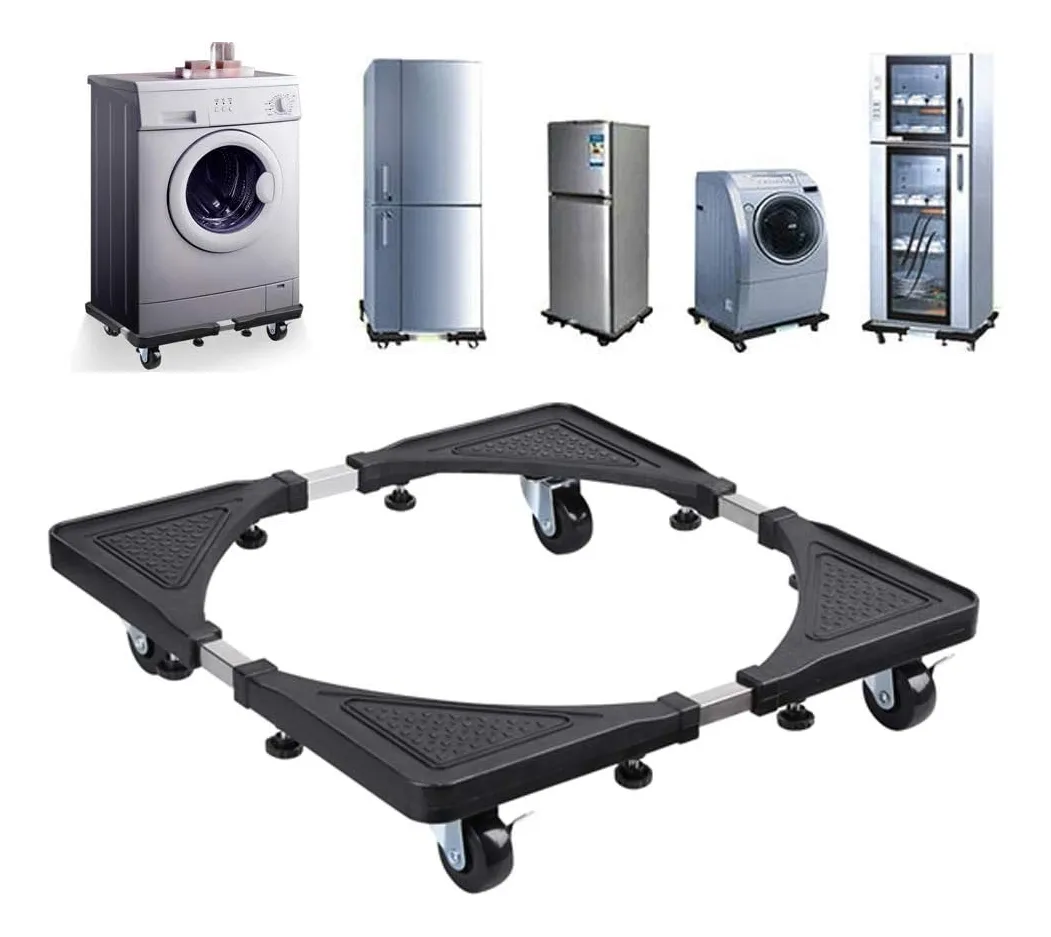 BASE AJUSTABLE MULTIUSO RUEDAS COCINA LAVADORA REFRIGERADOR - 2
