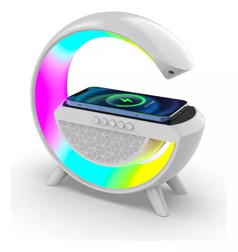 ANGELES DEL HOGAR CARGADOR INALAMBRICO PARLANTE BLUETOOTH LAMPARA USB