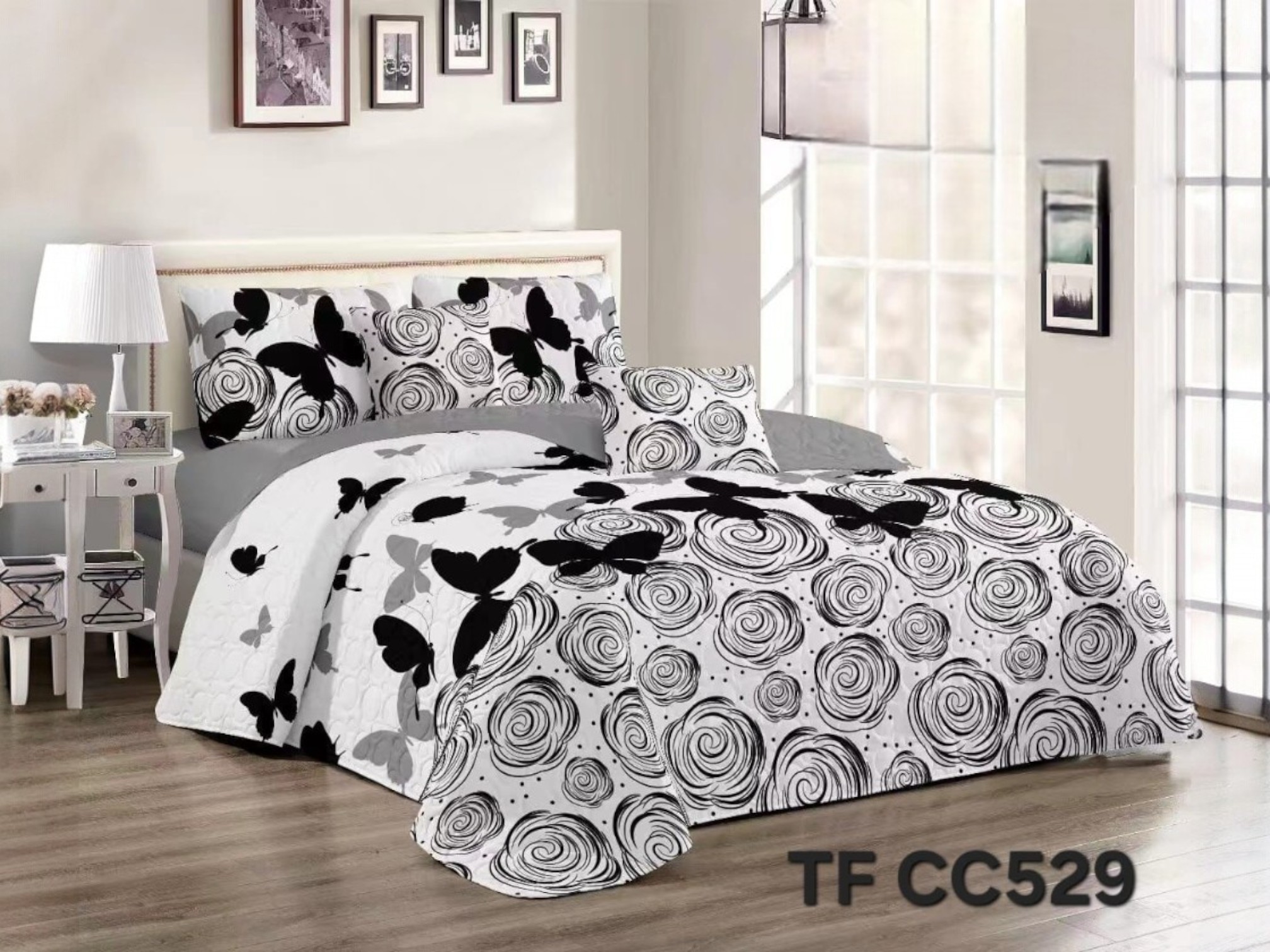CUBRECAMA QUILT DE VERANO TF CON DISEÑO 2 PLAZAS - 1