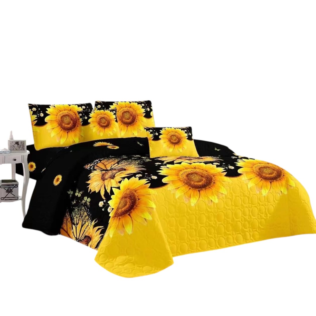 CUBRECAMA QUILT DE VERANO CON DISEÑO TF KING - 1