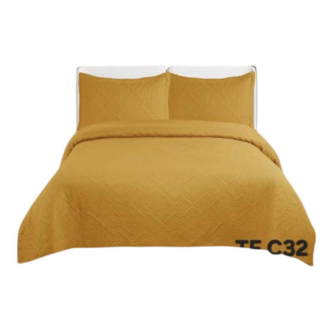 CUBRECAMA QUILT DE VERANO UNICOLOR TF 2P - 1