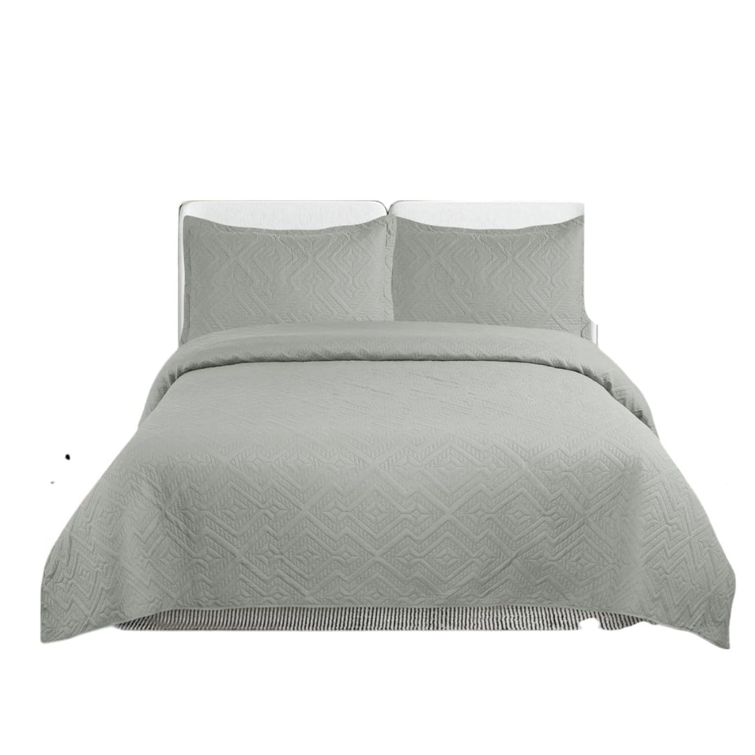 CUBRECAMA QUILT DE VERANO UNICOLOR TF KING - 1