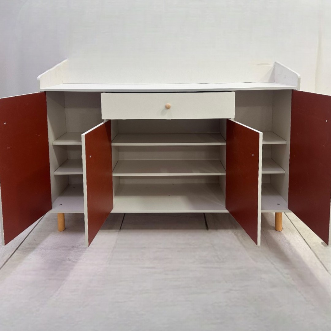 MUEBLE ORGANIZADOR MULTIFUNCIONAL PARA EL HOGAR EN COLOR BLANCO - 2
