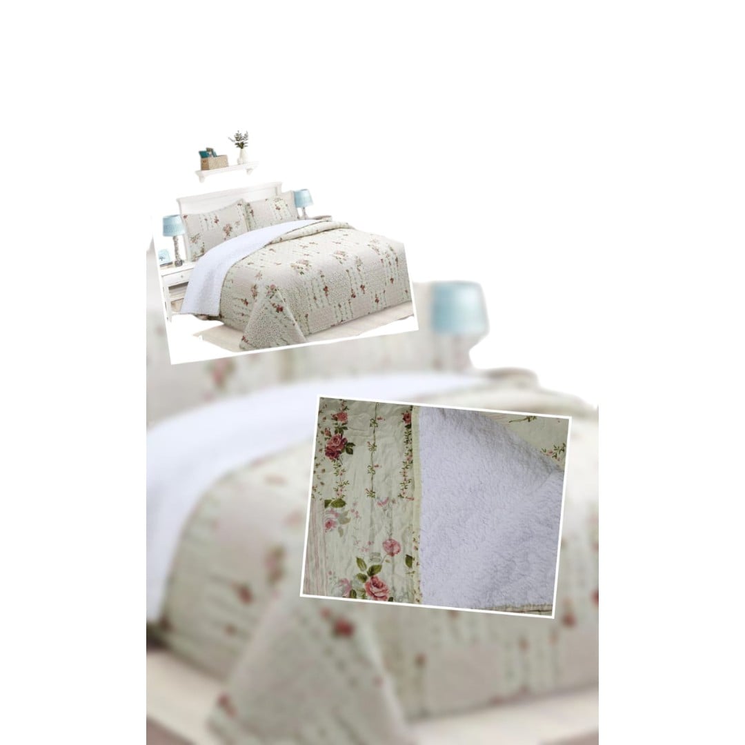 CUBRECAMA QUILT CON CHIPORRO DISEÑO 2 PLAZAS - 1