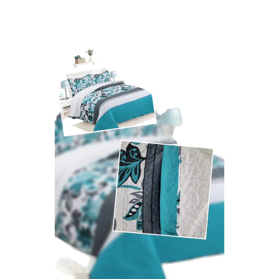 CUBRECAMA QUILT CON CHIPORRO DISEÑO KING - 1