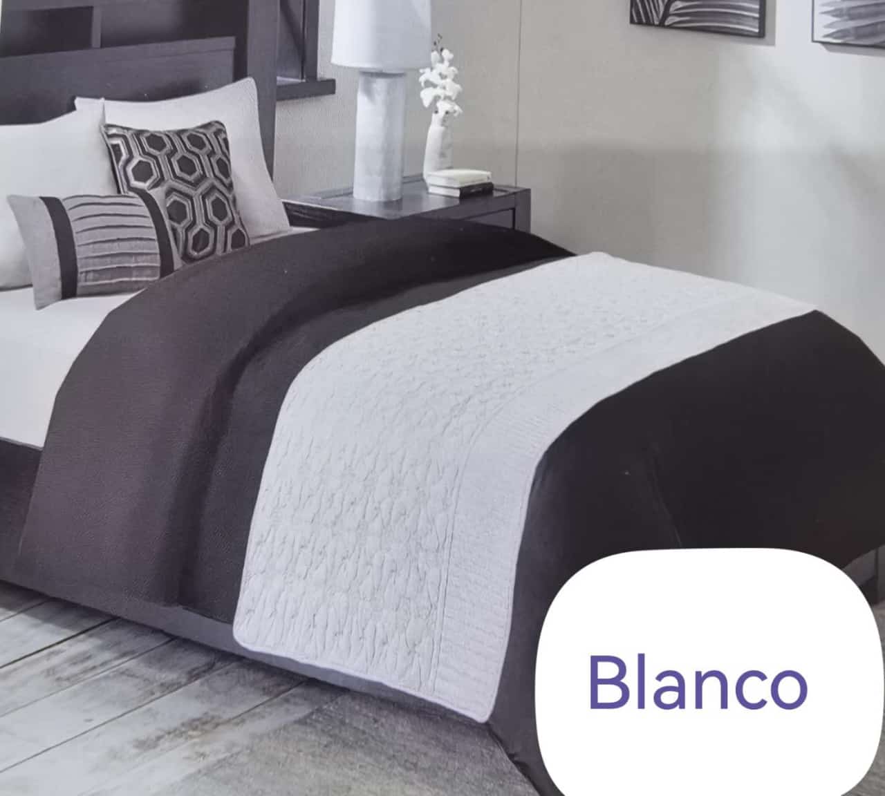 PIECERA PLUSH PARA CAMA DE 2P Y KING 210X90 CM - 1