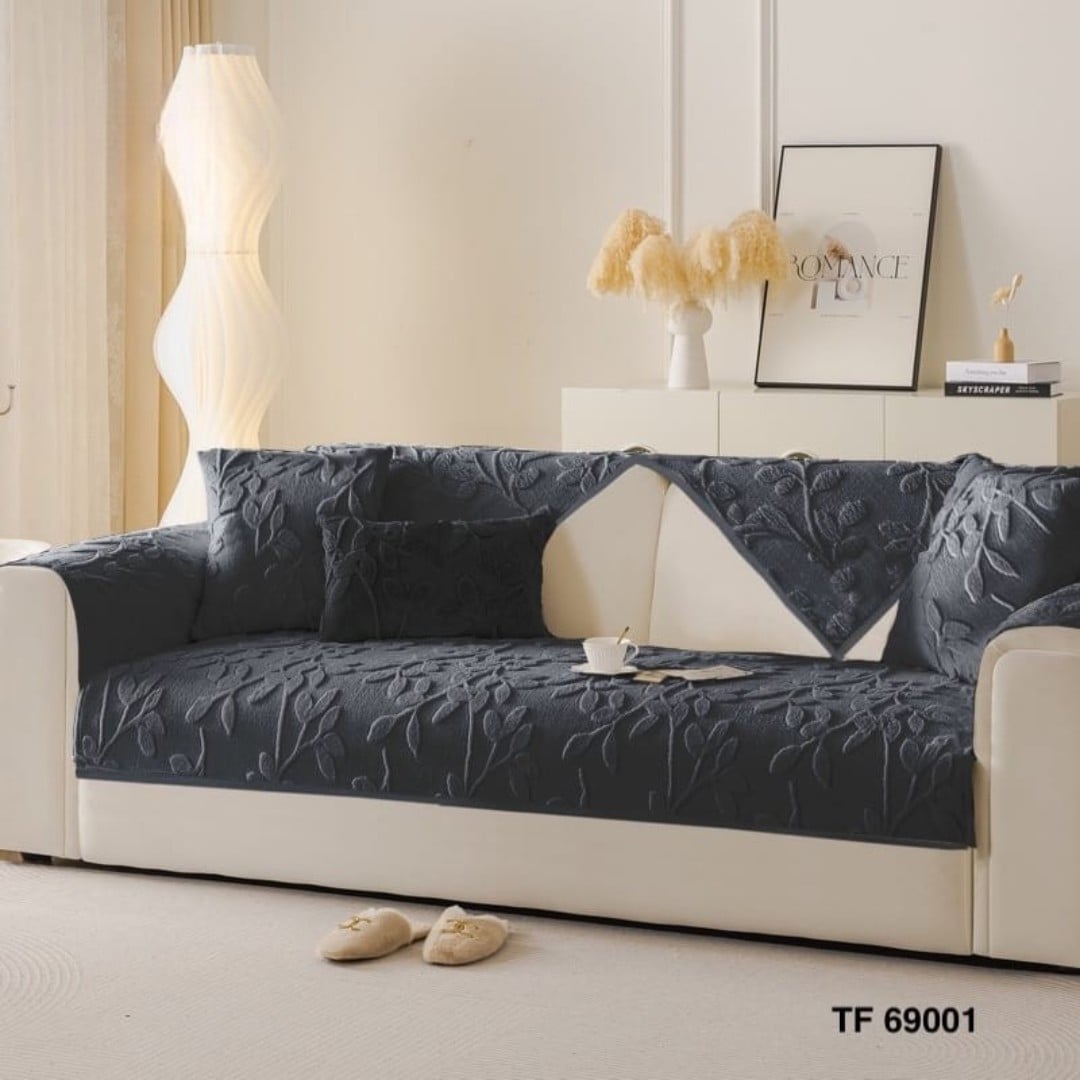MANTA PARA SOFA 3C DISEÑO HOJAS 180CM X 70CM - 1