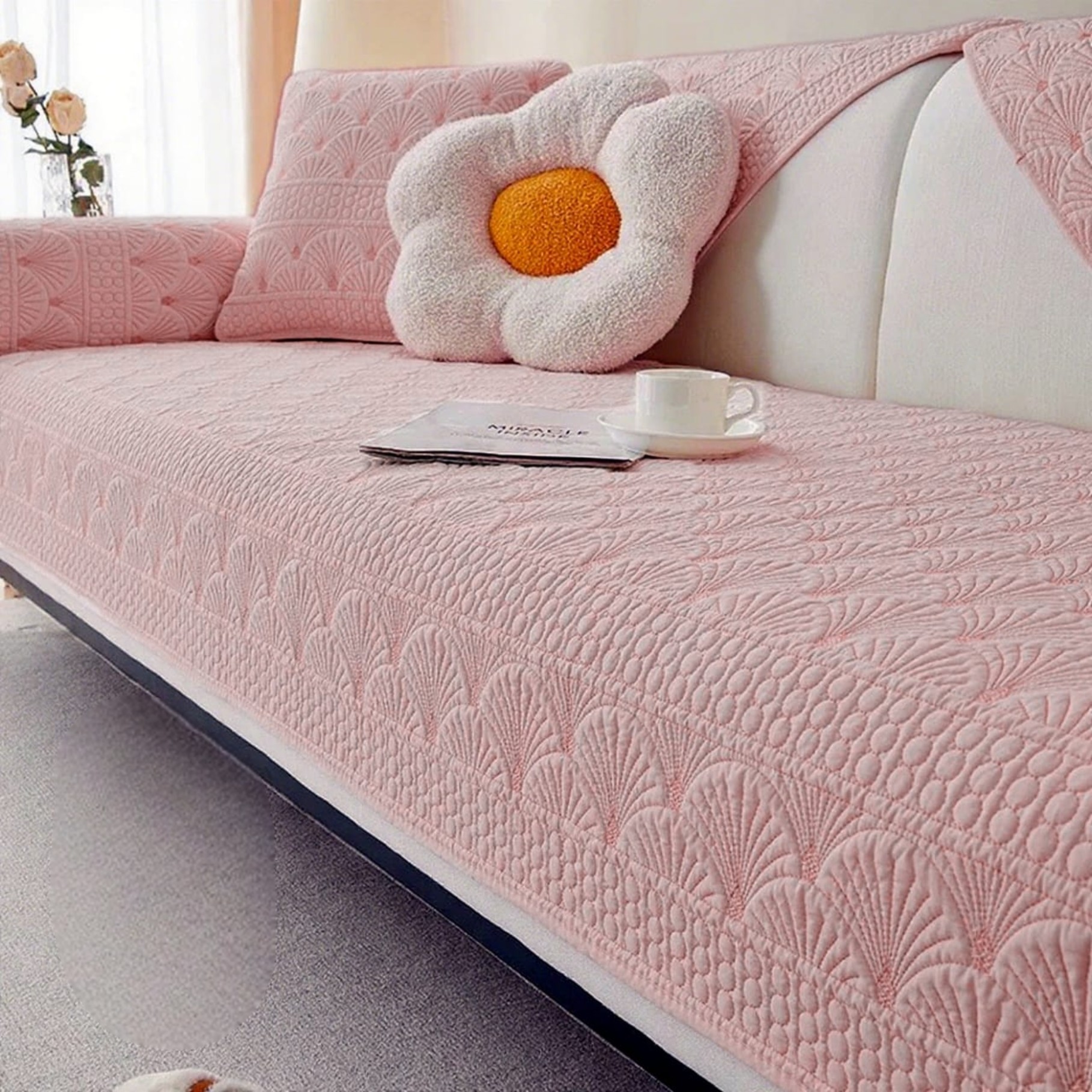 FUNDA DE SOFA MAT BORDADOS 1C 70X70CM - 1