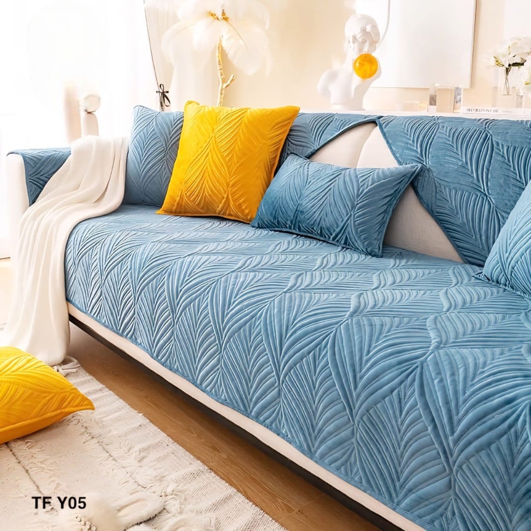FUNDA DE SOFA MAT BORDADOS 3C 70X180CM - 1